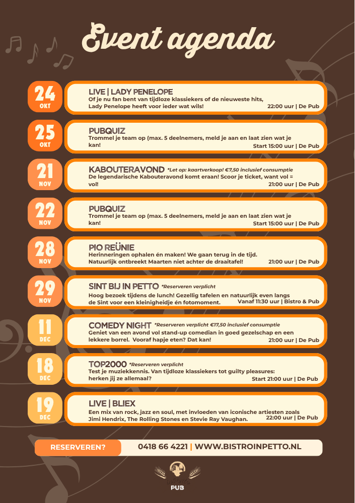 Eventagenda 2026